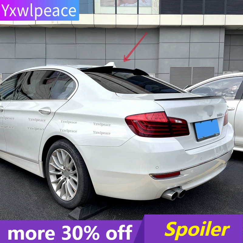 

For BMW F10 5 Series Spoiler 528i 535i 550i 2011-2017 ABS Plastic Primer Color Rear Window Roof Spoiler Car Accessories