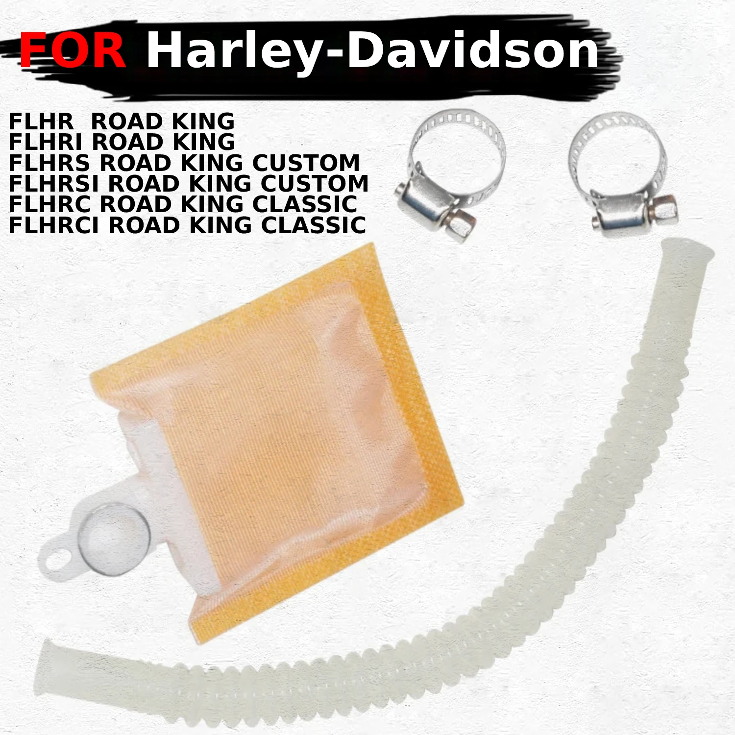 

Fuel Pump Fuel Oil Filter Replace for Harley-Davidson FLHR FLHRI FLHRS FLHRSI FLHRC FLHRCI ROAD KING CUSTOM CLASSIC OEM:62357-00