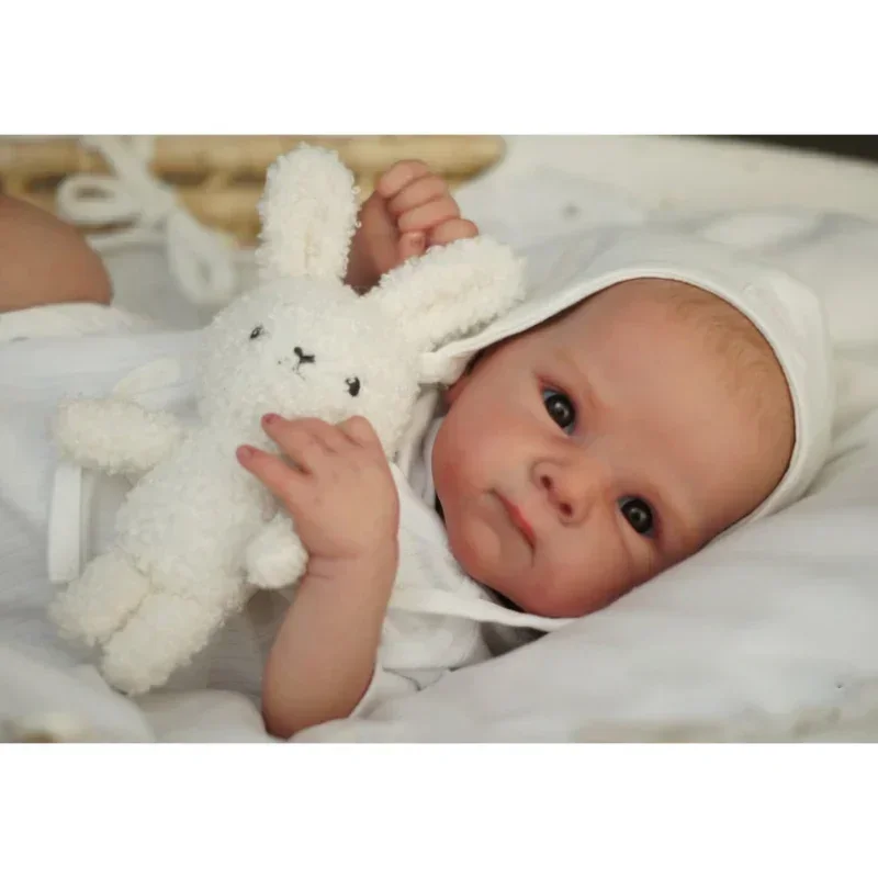 18 inch Bettie stoffen lichaam/volledig vinyllichaam al klaar verf levensechte herboren pop 3D-huid met zichtbare aderen handteken haar