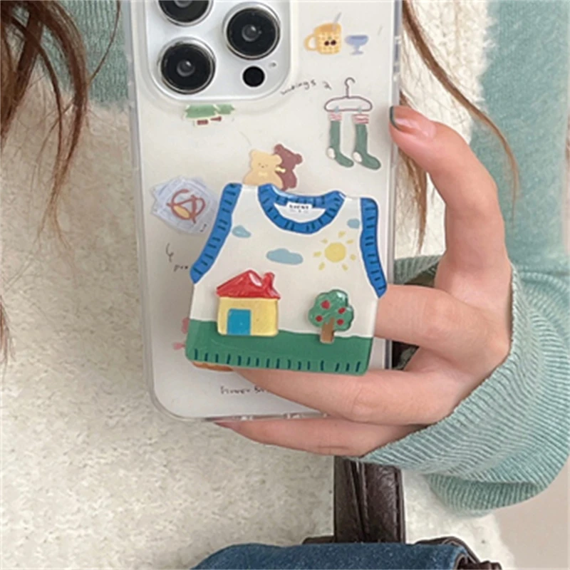 حامل هاتف وسادة هوائية صغيرة لطيفة للغاية مناسبة لهواتف Samsung وXiaomi وApple