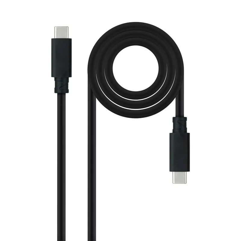 Nanowire USB Cable 3.1 Gen2 5A USB-C/M-USB-C/M 2m - Color black 10.01.4102 tintasycartuchos.com