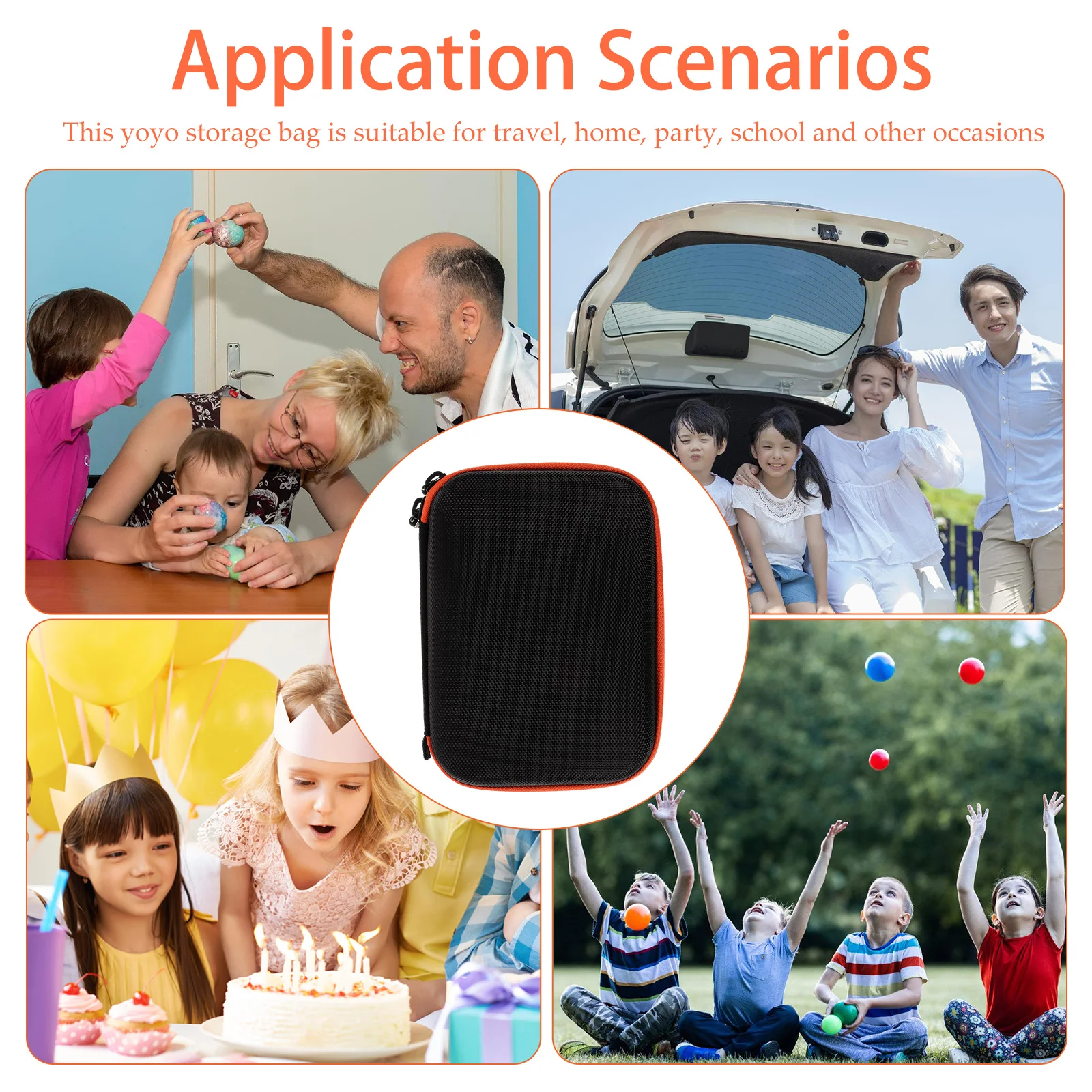 요요 보관 가방 에바 내구성 휴대용 파우치 요요 볼 홀더용 컴팩트 케이스 장기간 사용 요요 액세서리 보관