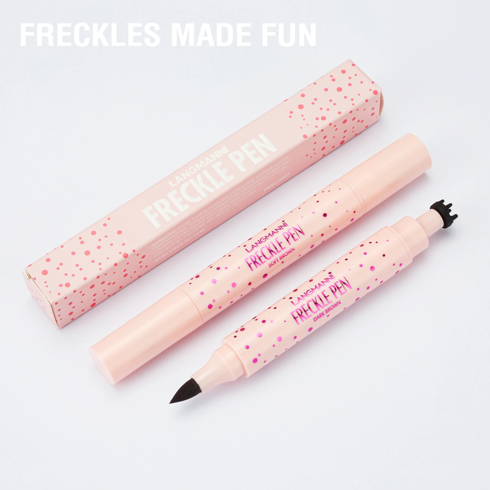 2 IN 1 Double Natural Simulation Sommersprossenstift, Farbe, wasserfest, einfache Farbe, Sommersprossenstift