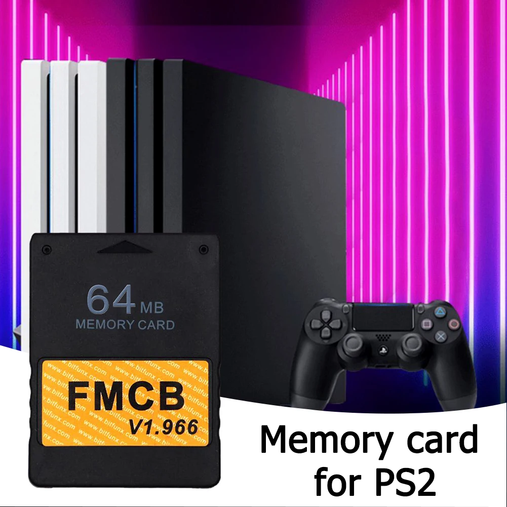 Cartão de Memória Free McBoot v1.966 para Sony PS2 FMCB, Cartão de Jogo Expandido 8/16/32/64MB