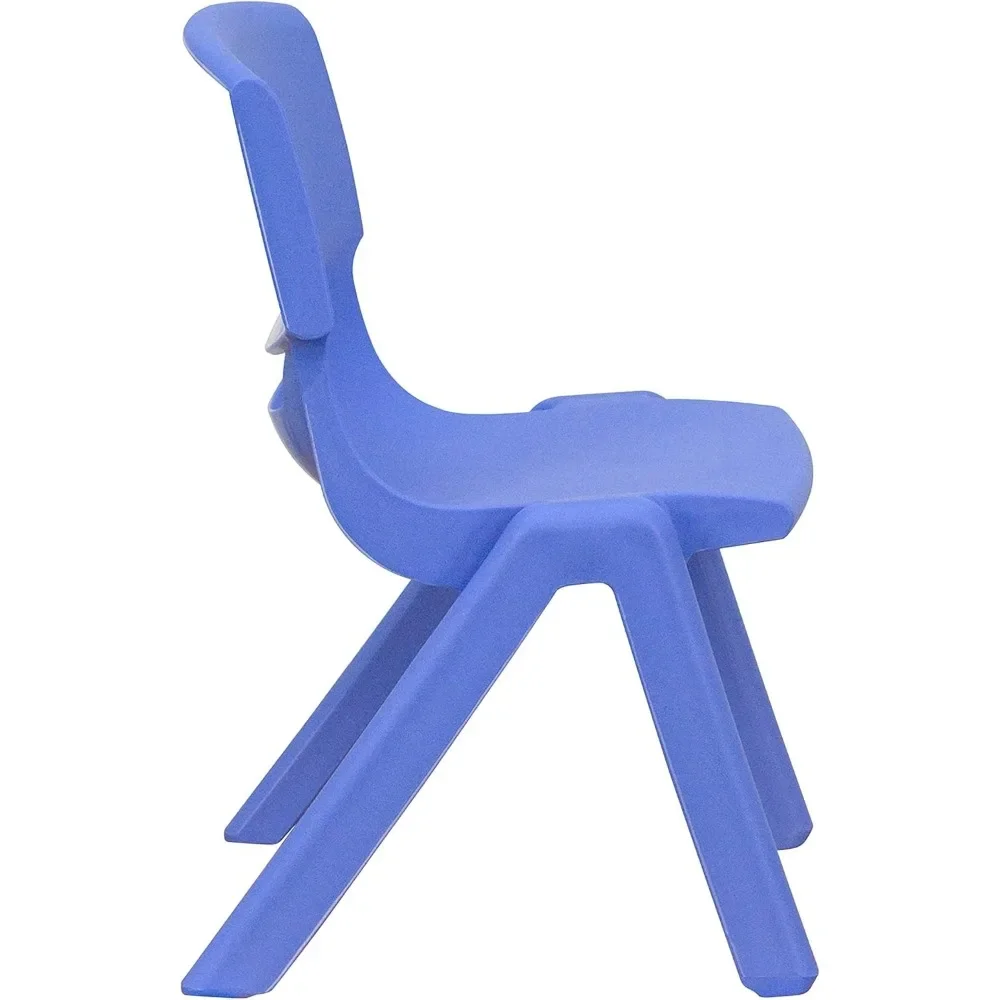 Table d'Activité Réglable pour Salle d'Irritation, avec 6 Chaises Empilables, Rectangulaire en Plastique pour Enfants