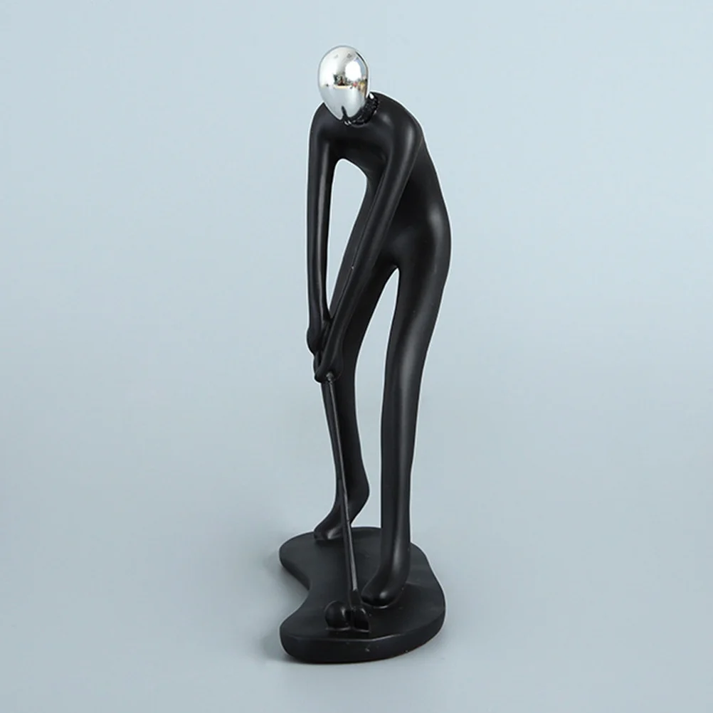 

Golf Player Resin Adornment Desktop Ornament Creative Decor Chic and Attractive Resin
