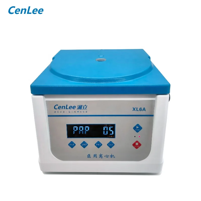 CenLee XL6A Factory Price CGF PRF Centrifuge Angle Rotor 8x10ml Bench Top Dental Centrifuge Clinical Centrifuge Machine