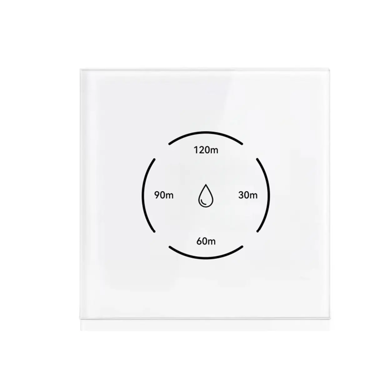 DT34 Tuya WiFi Smart Boiler Switch 40A Smart Water Heater Touch Switch with Countdown Function Voice Control-EU White