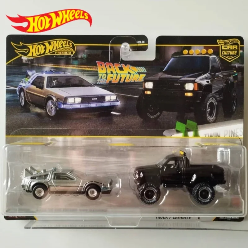 

Back To The Future Car Mattel New Hot Wheels Premium Exclusive 2 Pack Toy Cars Culture Ford Galaxie Volkswagen Golf Hbl96