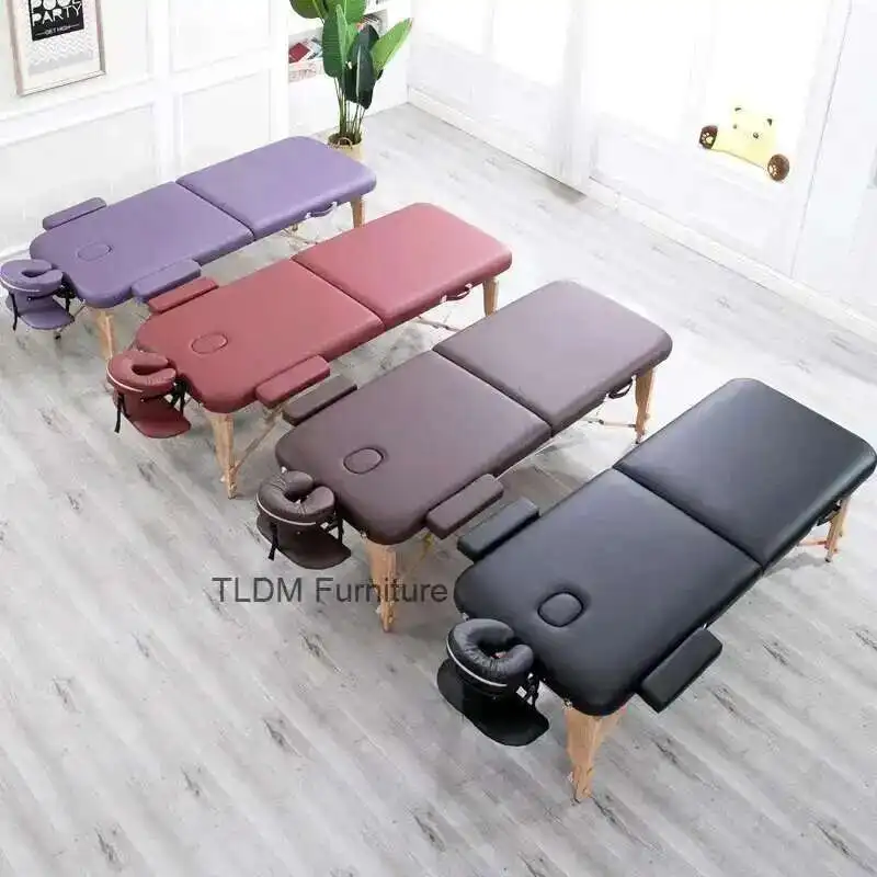 

Folding Lash Massage Table Beauty Tattoo Bathroom Portable Massage Bed Wooden Comfort Mesa De Masaje Beauty Furniture RR50MB