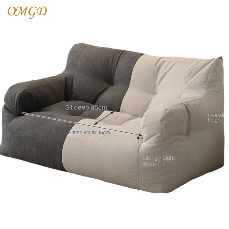 OMGD Lazy Person Sofa Can Lie And Sleep Bedroom Chaise Lounge Ins Wind Balcony Small Sofa Single Net Red Tatami Soft Sofa