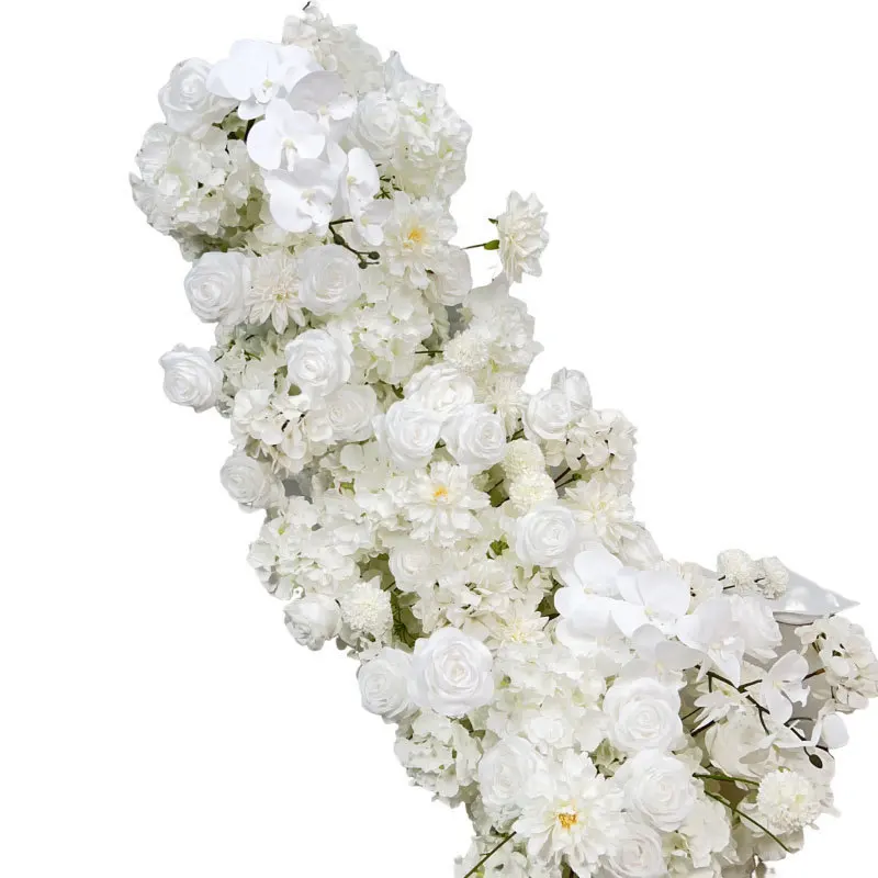 

Ground row Flower Table Flower Ornament Finished Fake Flower Simulation Wedding