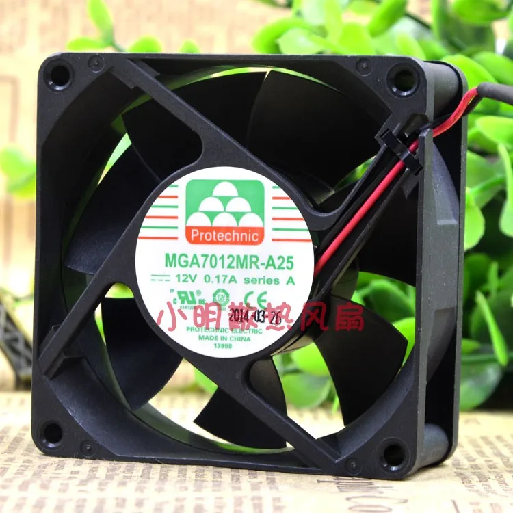 

MGA7012MR-A25 12V 0.17A 7 CM 7025 2WIRES CASE COOLING FAN