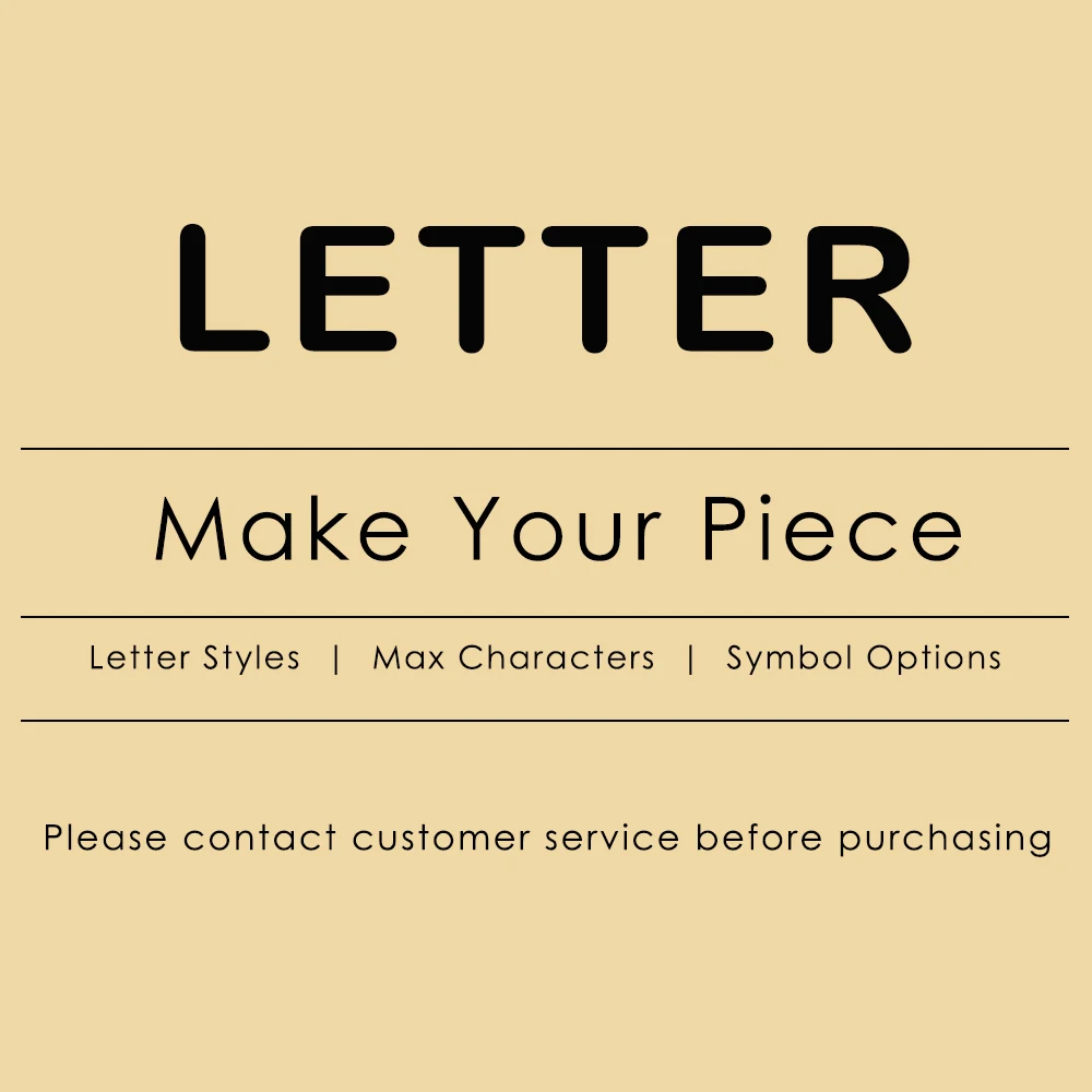

SUNIBI Personal Letter Service , Make Your Own Jewelry , Make Your Brand