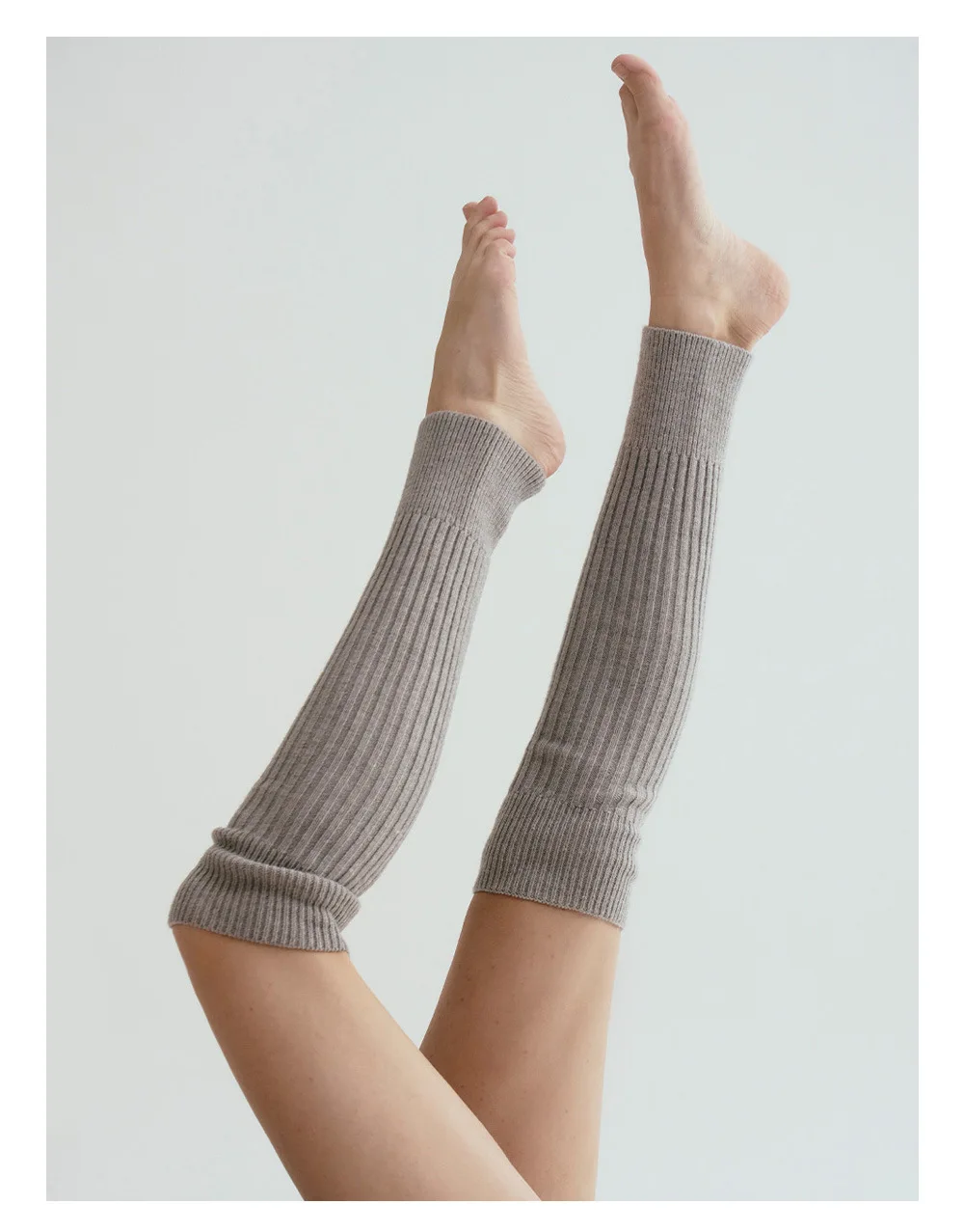 Scaldamuscoli con staffa per balletto yoga dal design coreano Calzini impilati caldi lavorati a maglia da donna【Sport di allenamento per la danza】