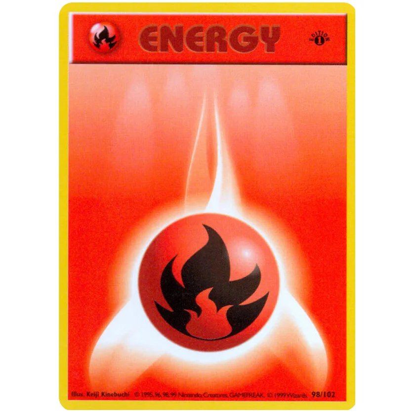 PKM Proxy First Set Base Set Energy card Double Colorless Fighting Fire Energy Grass Lightning Psychic Water PTCG Karty do gry