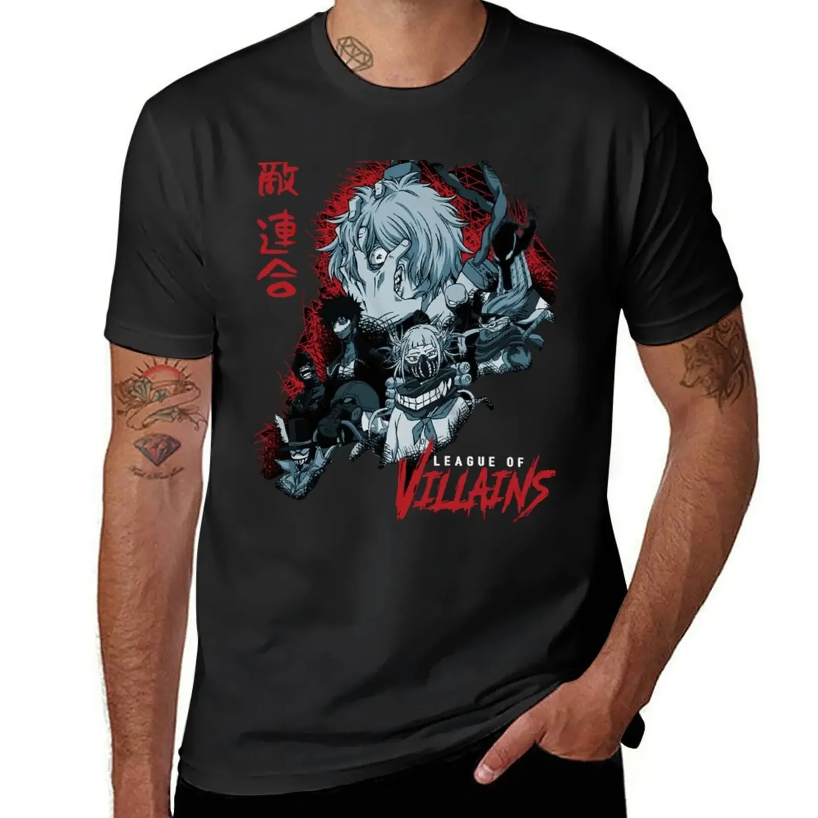 

Style-My-Hero-Academia-League-of-Villains-Main-Villains- T-Shirt aesthetic clothes cotton graphic tees mens fashion