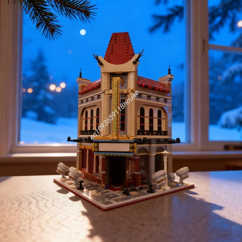 3142pcs MOC Re Opened Palace Cinema Modulared Model Building Blocks DIY Creative Toys Idea Education Brick Festival Gifts
