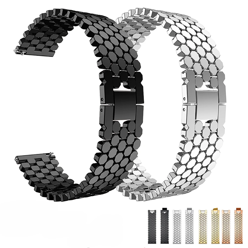 22mm Watchband Strap for Huawei Watch Gt 2e /gt gt2 46mm Band for Honor Magic 2 46mm Wristband Alloy Bracelet Replacement Correa