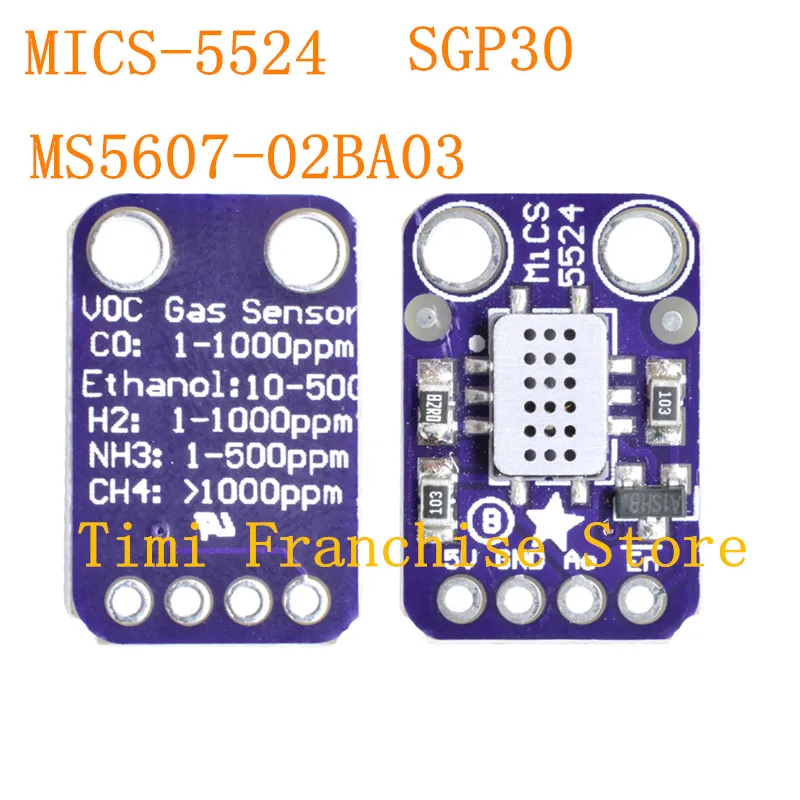 MS5611-01BA03 jakości powietrza czujnik gazu moduł tlenek węgla wodoru metanu MICS-5524 SGP30 MS5611-01BA0 3 moduł czujnikowy