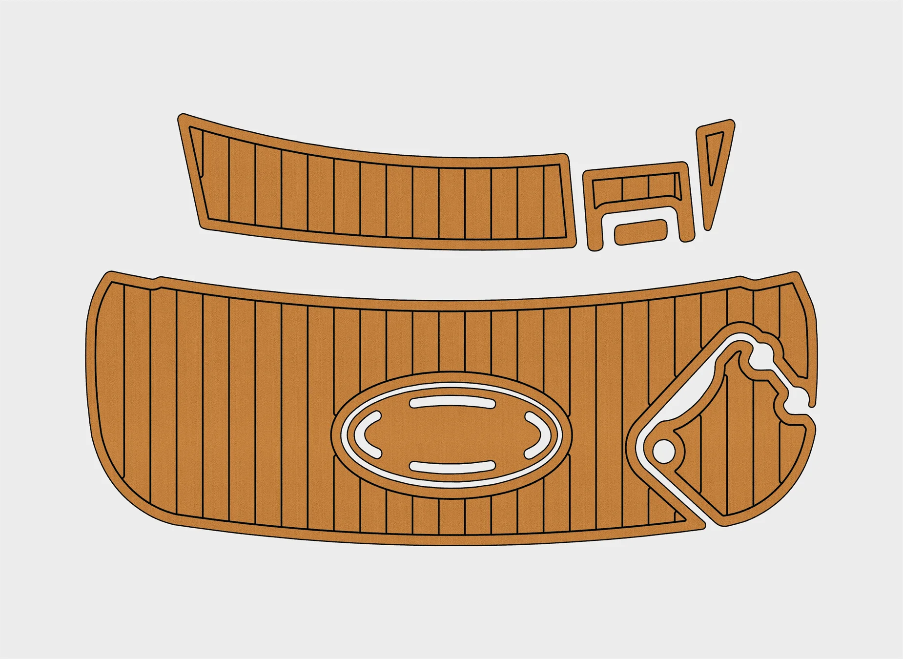 

Нескользящий коврик из морского искусственного тикового EVA — 2007-2008 Larson 206 Senza, самоклеящаяся подушка для палубы лодки 1/4 дюйма (6 мм) для кокпита и палубы