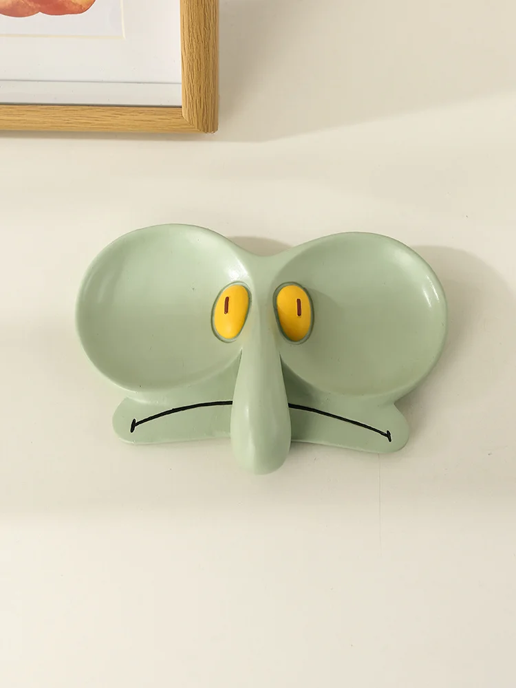 

Cartoon Cute Sponges Baby Octopus Brother Glasses Frame Jewelry Box Storage Tray Decoration Cute Office Desktop Decoration