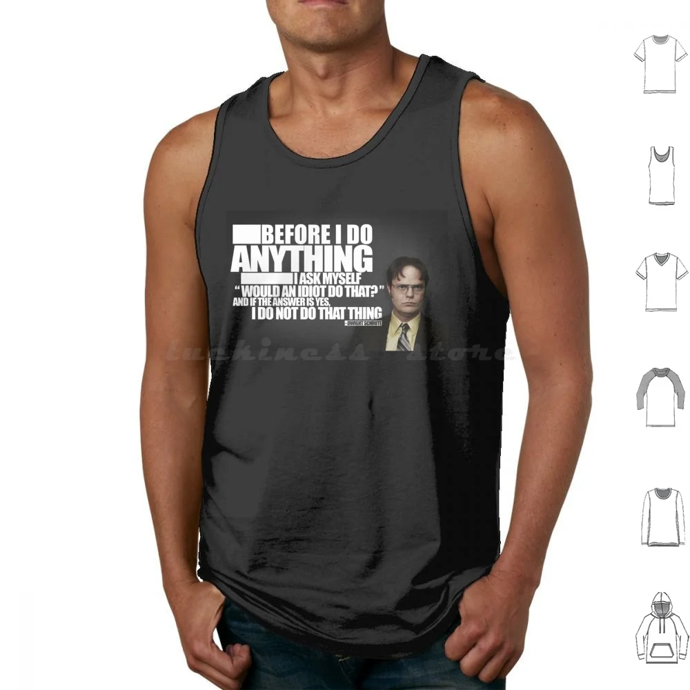 Dwight Schrute Quote The Office Tank Tops Print Cotton Dwight Schrute The Office Dunder Mifflin The Office Tv Show