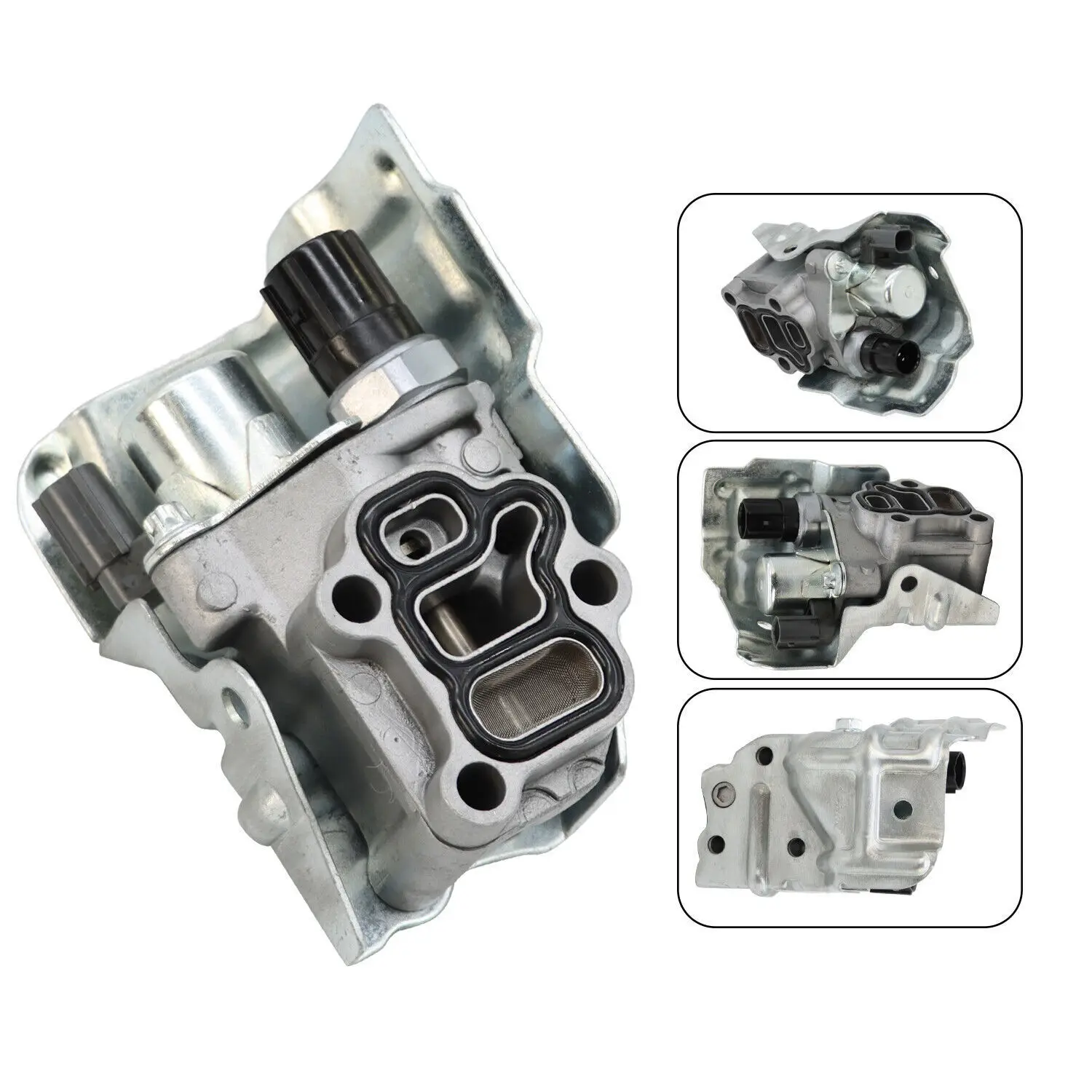 15810-PNE-G01 15810-PRB-A03 VTEC صمام بكرة الملف اللولبي مع فلتر مستشعر ضغط الزيت لـ 2003-2007 Honda Accord 2-Door Coupe #4