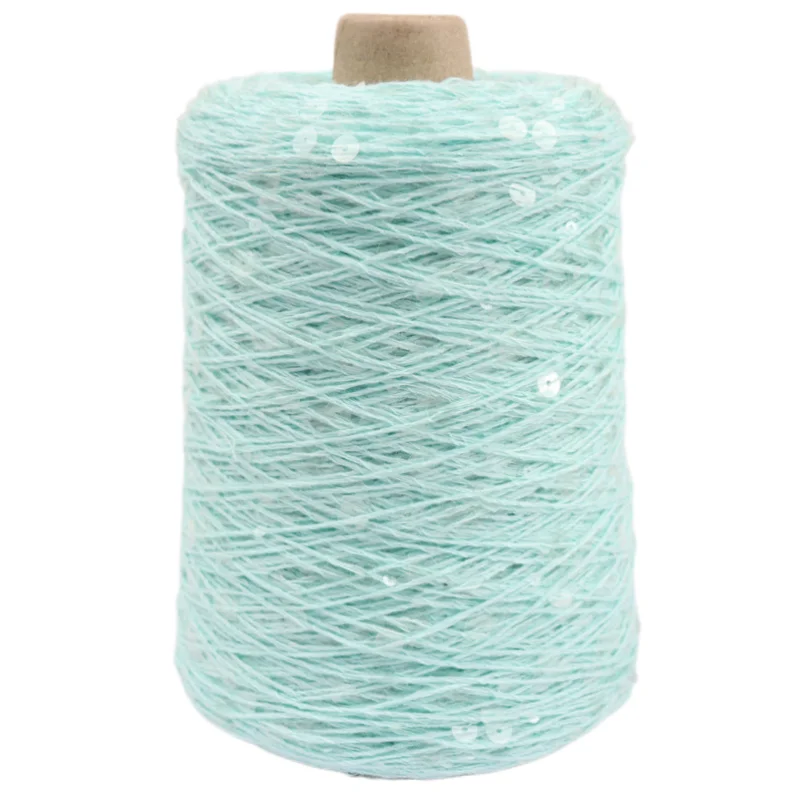 1-88 Colour пряжа 200g 600M 100% cotton yarn 6mm+3mm special Sequin yarn DIY garment accessories  Rag doll Knitting yarn