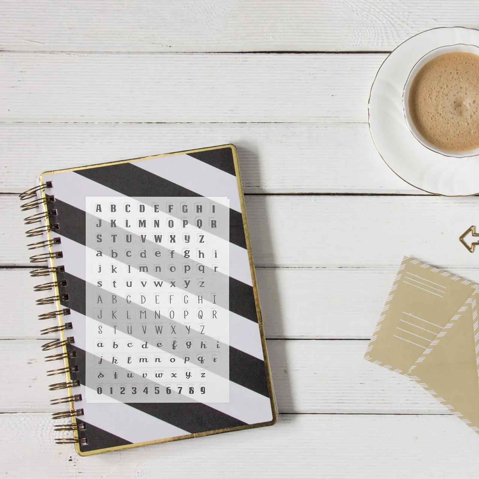 

Набор из 4 силиконовых штампов для изготовления открыток, прозрачные штампы с алфавитом для ведения дневников, скрапбукинга и декоративных поделок