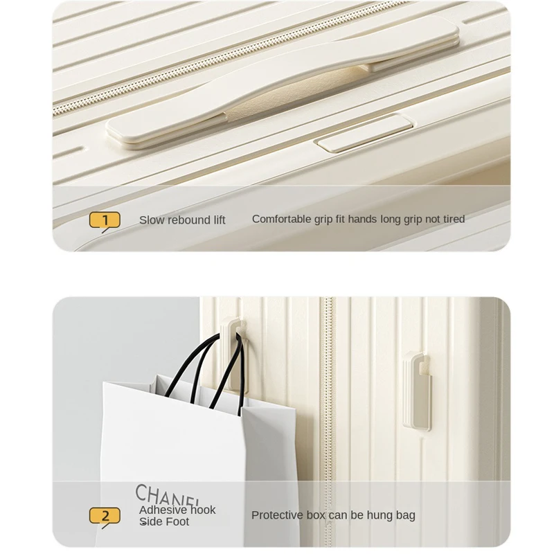 حقيبة سفر بعجلات واسعة أمتعة الكمبيوتر سعة كبيرة كلمة المرور متعددة الوظائف الأمتعة 20 بوصة حقيبة حمل 26 بوصة حقيبة سفر #5