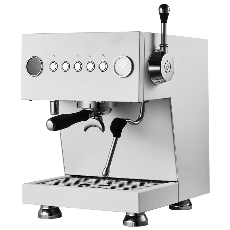 

Commercial Professional Italian Espresso Machine Electric Coffee Maker With Milk Frothing Steam Feature For Hotels