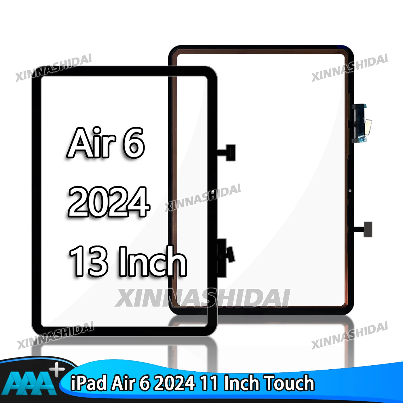 

AAA + 11 "планшет для iPad Air 6 2024, сенсорный экран, дигитайзер, переднее стекло, запасные части для Air6 2024, 6-го поколения A2902 A2903