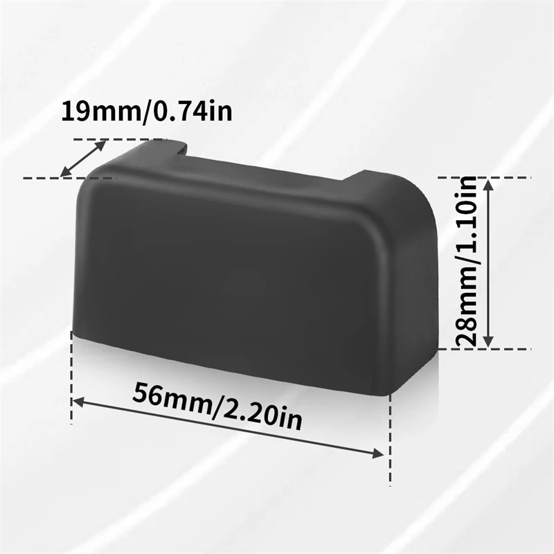 Rear Seat Slide Rail Plug Protection For Tesla Model 3 Model Y  Soft Rubber Seat Rail Cover Car Interior Function Accessories