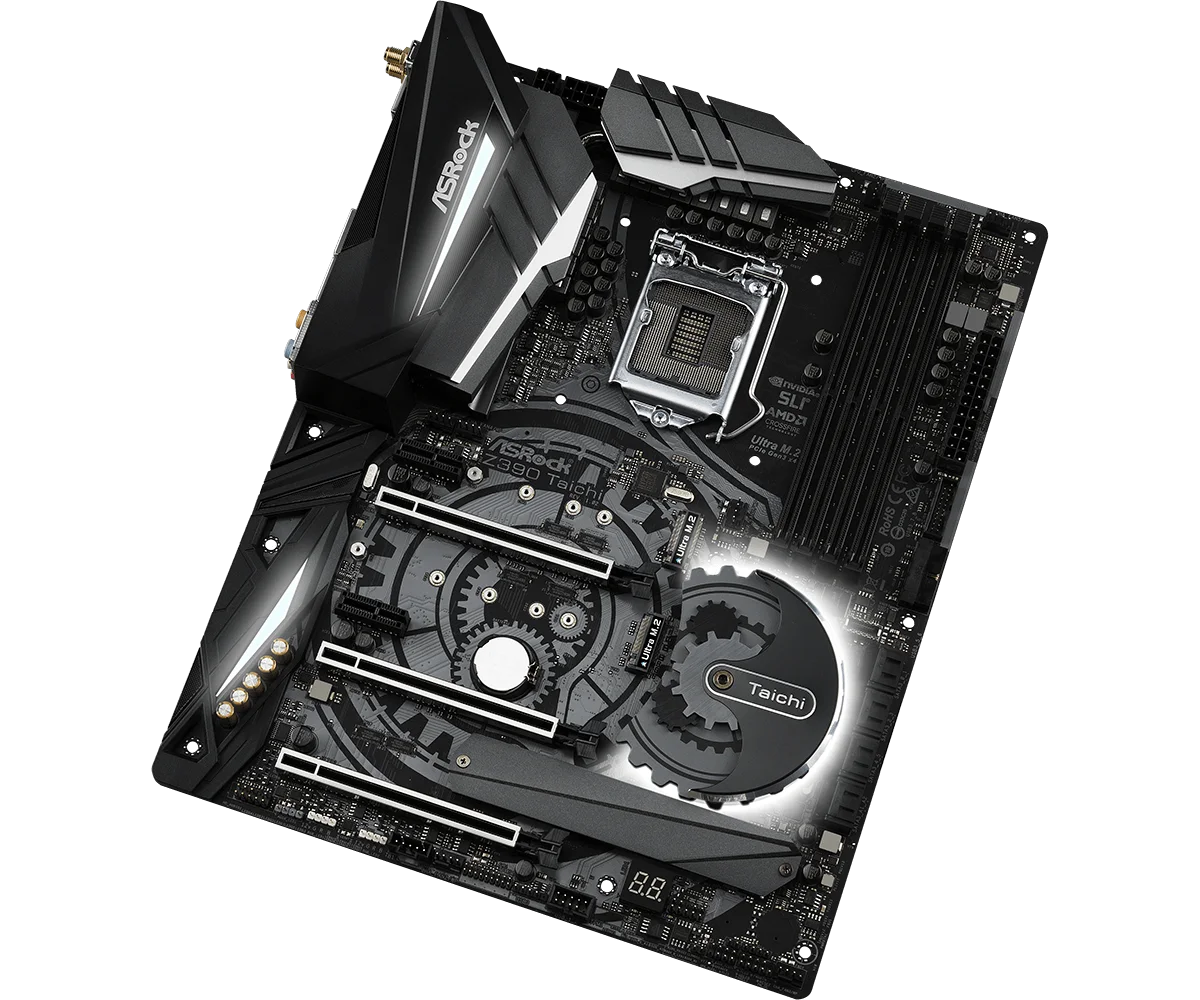 ASRock Z390 TAICHI اللوحة الأم Intel Z390 LGA 1151 DDR4 NVMe SSD M.2 ATX دعم i7-9700 i5-9600 i5-8400 i3-8100 وحدة المعالجة المركزية #3