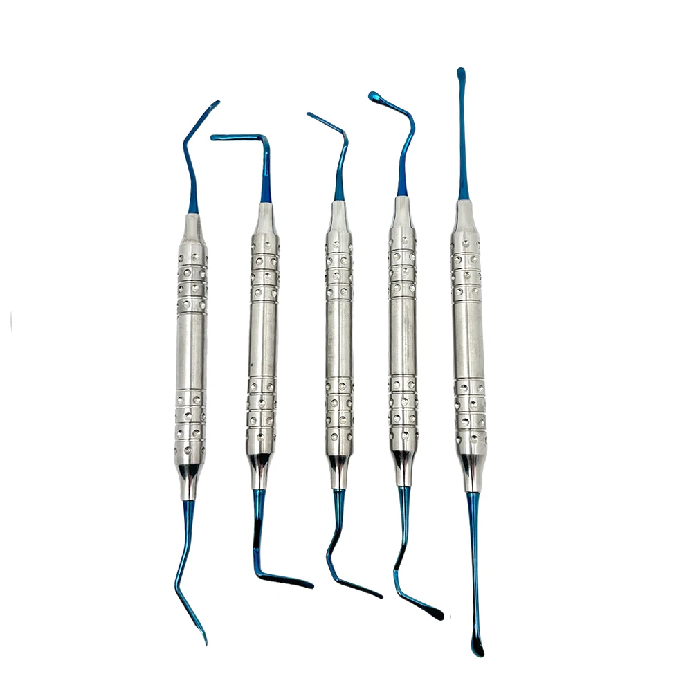 

5Pcs Dental Implant Surgical Bone Vista Tunneling Procedure Titanium Implant Dental Instruments Dentist Whitening Cleaning Tools