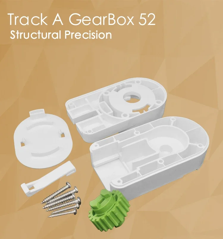 Wholesale Motorized Automatic Curtain Motor Accessory DT52 Gear Transmission Box For Track Trietex