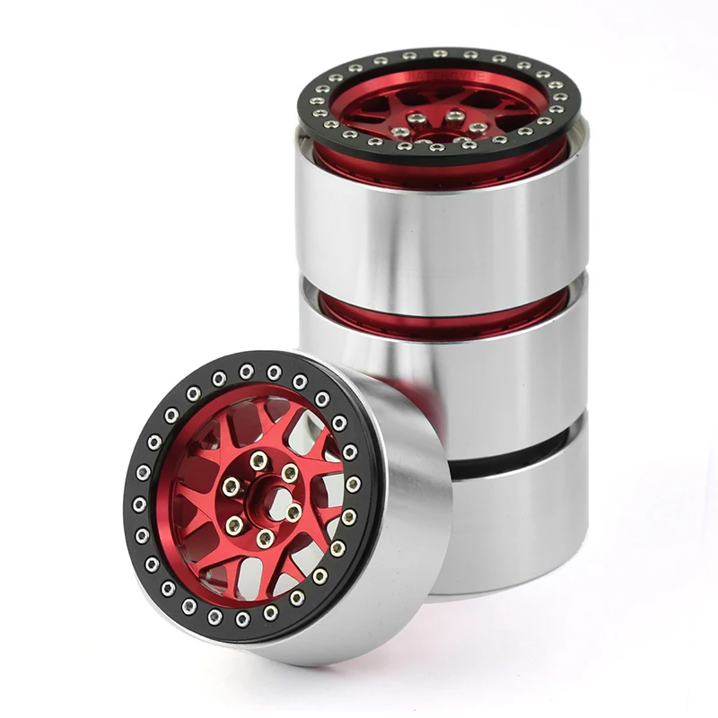 RC 자동차 2.2인치 합금 휠 허브 1:10 클라이밍 카 타이어 SCX10 TRX-4 범용 타입 휠 허브