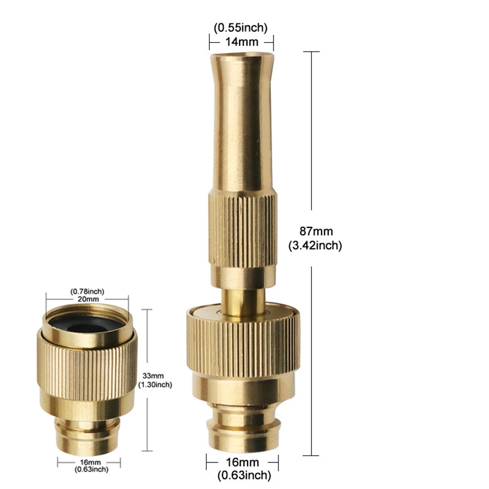 High-pressure Water Gun Spray Pipe Copper Hose Adapter Quick Connect Joint Faucet Conversion Head For Watering Flower Car Wash