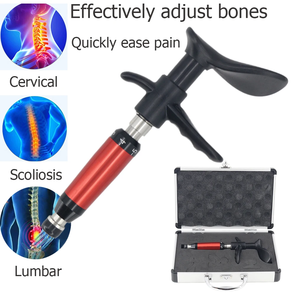 300N Chiropractic Massage Adjustment Tool Spine 6 Levels Manual Correction Manual Gun Group Massage Portable Relieve Pain