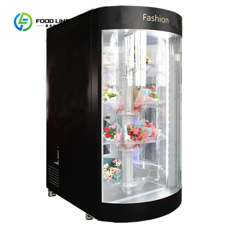 Máquina Expendedora de Flores Inteligente Personalizada con Pantalla LCD, Rosas Frescas con Control de Temperatura