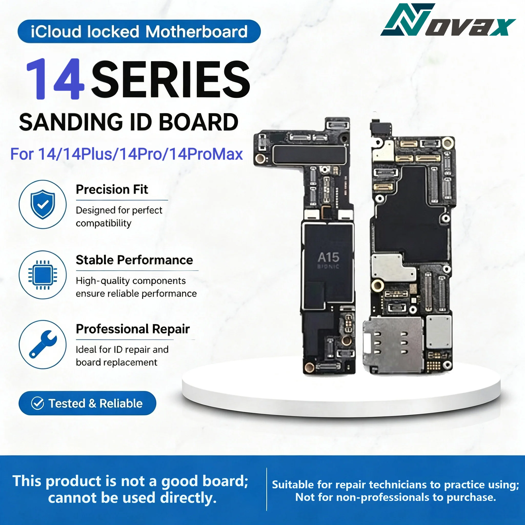 Suitable for iPhone 14 14Plus ICloud Lock ID Motherboard 14Pro 14PMax, Power on Logic Board, LCD Testing and Repair Skills Pract