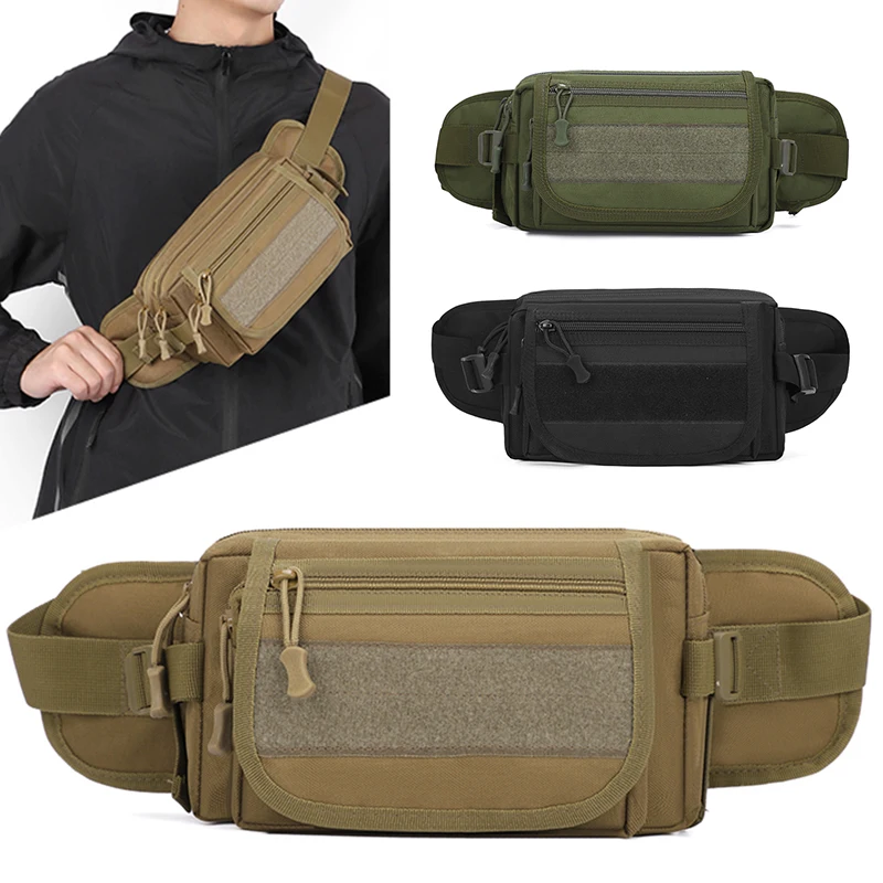 

Мужская нагрудная сумка, нейлоновая сумка для хранения с несколькими отделениями, поясная сумка для пешего туризма и велоспорта, уличная мужская спортивная сумка через плечо для альпинизма