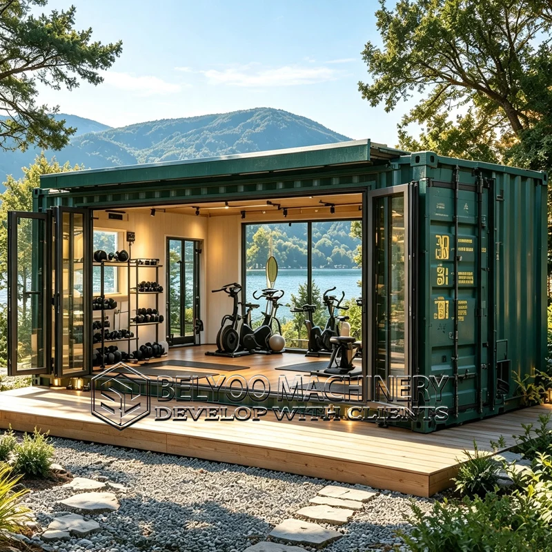 Belyoo Modern Container House Prefabricated Villa Portable Modular House Energy Saving Design For Family And Resort Use