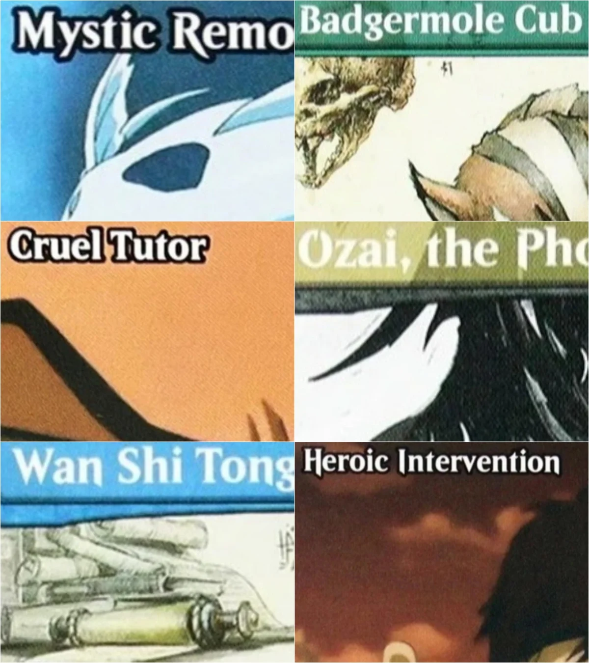 

TLA/TLE 'Multiversal Passage/Badgermole Cub/Wan Shi Tong' Magical Proxy Cards Top Quality Gathering Board Game Trading Cards