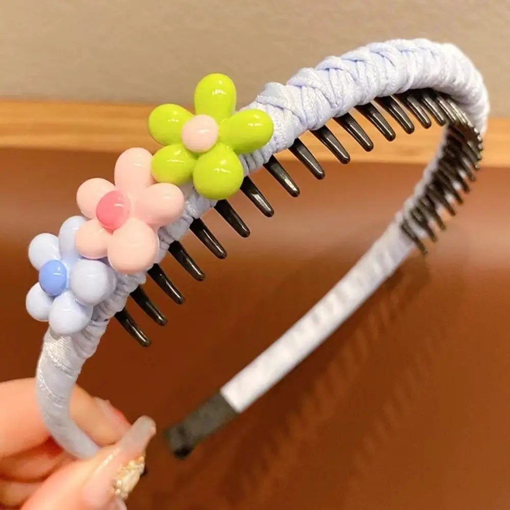 

Sweet Love Hear Children Teethed Hair Hoop Korean Flower Barrette Hair Band Girls