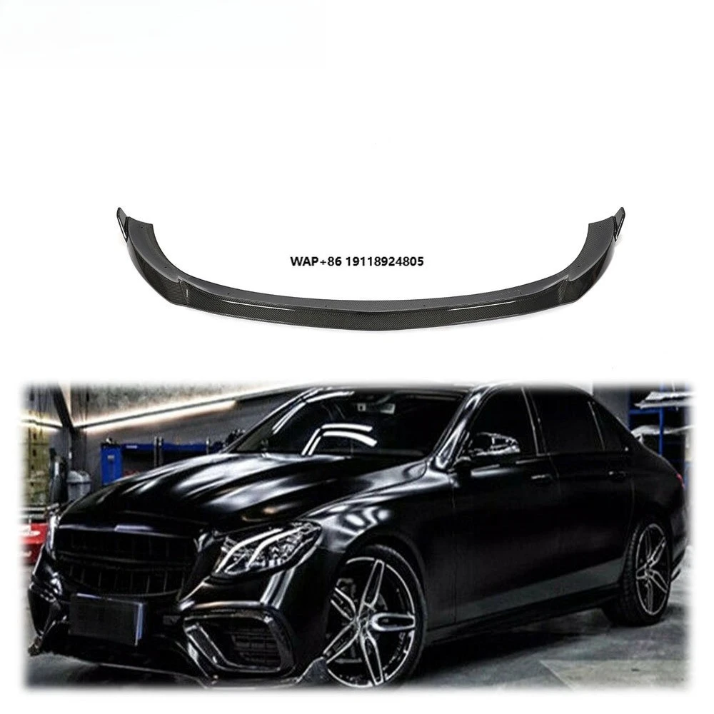 

For Benz W213 E450 E53 2021-2022 Carbon Fiber Front Bumper Lip Spoiler