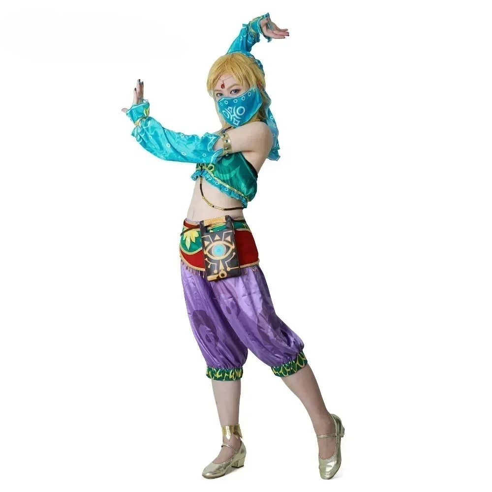 

Миккостюмы женский наряд герадо ссылка косплей костюм полный комплект для женщин Хэллоуин пустыня Зельда косплей костюм