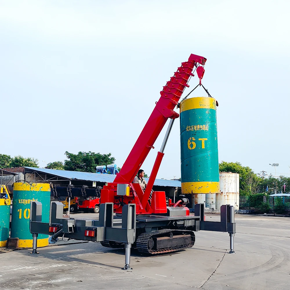 Industrial Spider Crane 3 Ton Crawler Crane Hydraulic Folding Arm for Complex Lifting Tasks