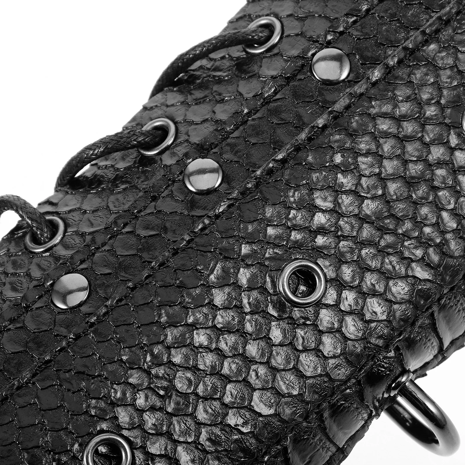 1 par punk pele de cobra braço mangas longas artificiais cosplay festa de halloween traje fotografia adereços mangas braço masculino